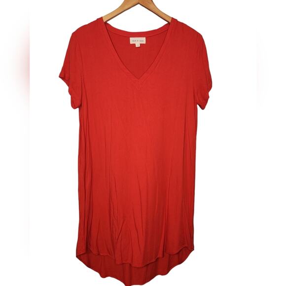 Anthropologie Cloth & Stone Crispin Rayon Shirt Tunic Dress Medium - Picture 1 of 8